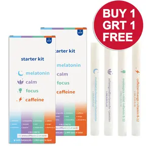 (Buy 1 Get 1 Free) 4-in-1 Mint Aroma Stick Kit - Healthcare Nasal Inhaler with Melatonin, Calm, Caffeine, Focus; Supports Respiratory Health & Oral Hygiene, Fog-Free