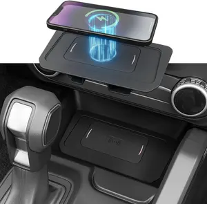 [Fits 21-24 Bronco 2/4 Door] Wireless Charger Pad Compatible with 2021-2024 Ford Bronco 2/4-Door Wireless Charging Pad Replacement for 2021-2024 Ford Bronco Accessories