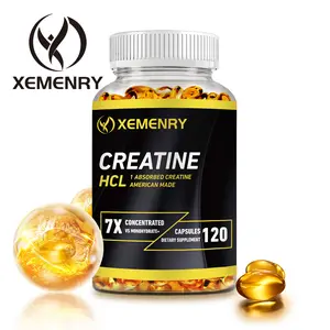 Creatine Hydrochloride Capsules - 750mg 120 capsules - for muscle, cognition and immune system - high quality ingredients, easy to absorb