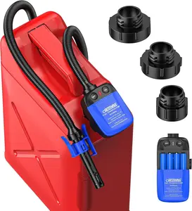 CrestWave Cordless Battery Powered Fuel Transfer Pump with Auto-Stop Sensor 2.4 GPM, Spill-Free Diesel & Gas Pump for Gas Cans, Car, Generator, Boat, Lawn Mower Fueling - Bare Tool
