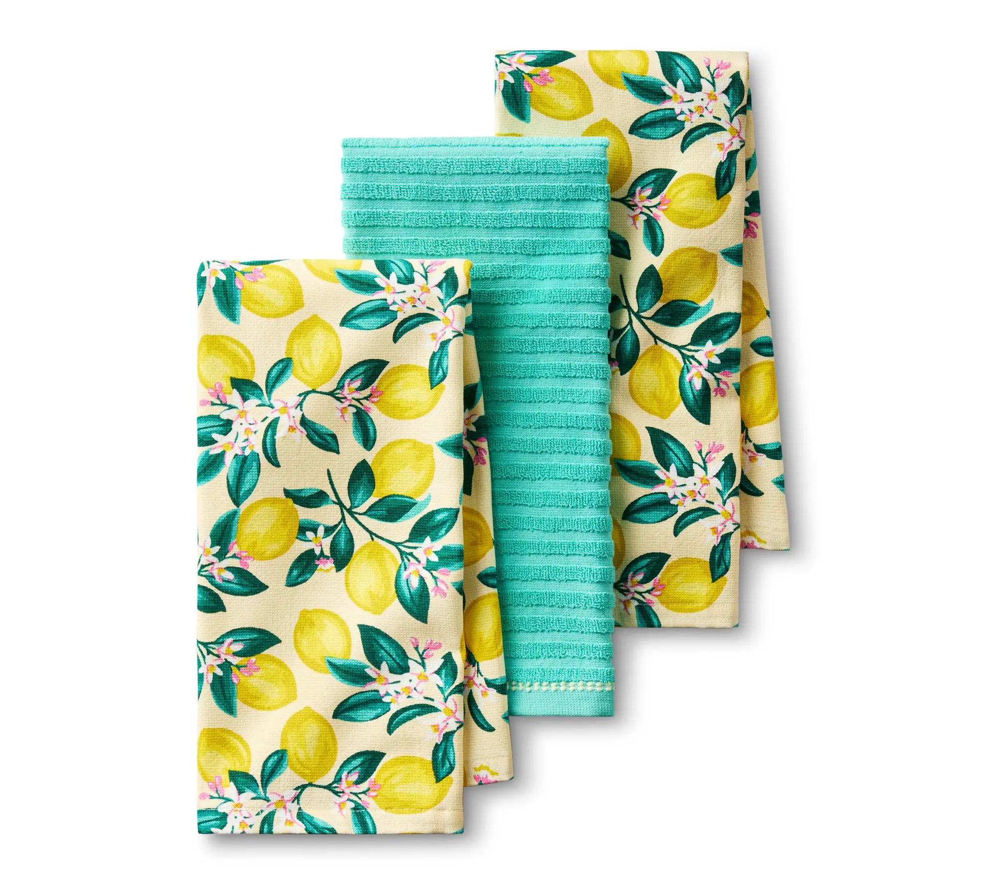 Draper James Lemon Blossom Kitchen Towel 3-Pack Set