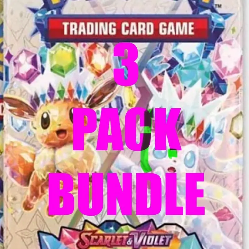 POKEMON: PRISMATIC EVOLUTION 3 PACK BUNDLE (PULLED FROM FACTORY SEALED ELITE TRAINER BOX)