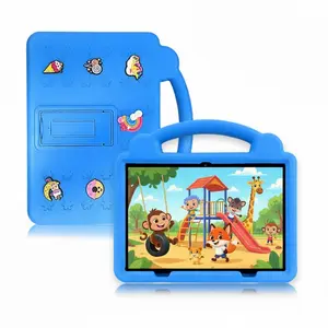 The new learning gift-Kids Tablet 10.1-inch Android OS with Protective EVA Shockproof Case  WiFi Bluetooth Gift for Children Learning System Quad Core Educational pritom educativa parental control tablet rom tablet Eye Protection