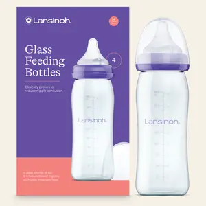 Glass Baby Bottles 8oz (4 pack)