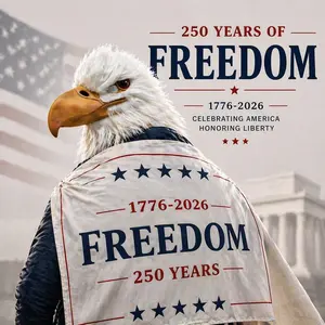Realistic Bald Eagle Head Mask, Vintage Patriotic Usa Freedom Design, 250th Anniversary Flag Cape Set, Comfortable Stretch Dress Up Accessories, Party Supplies
