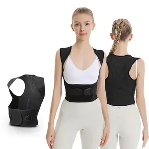 Back support belt, posture correction belt, helps to stand up straight, flatten abdomen, shape back and waist, correct posture, breathable and invisible, adjustable for both men and women, prevents compression, and promotes shaping.