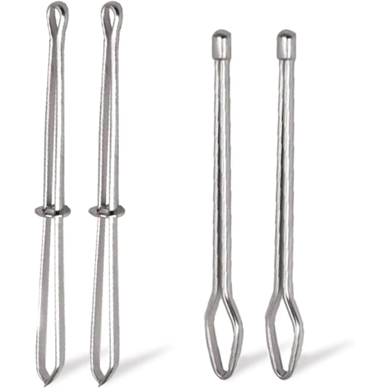 4 Pcs Bodkin Drawstring Threaders,Metal Drawstring Threader Tweezers Easy Quick Insert Drawstring DIY Rope Threader Clip Bodkin Sewing Tool for Sweatpants,Hoodies,Swim Trunks