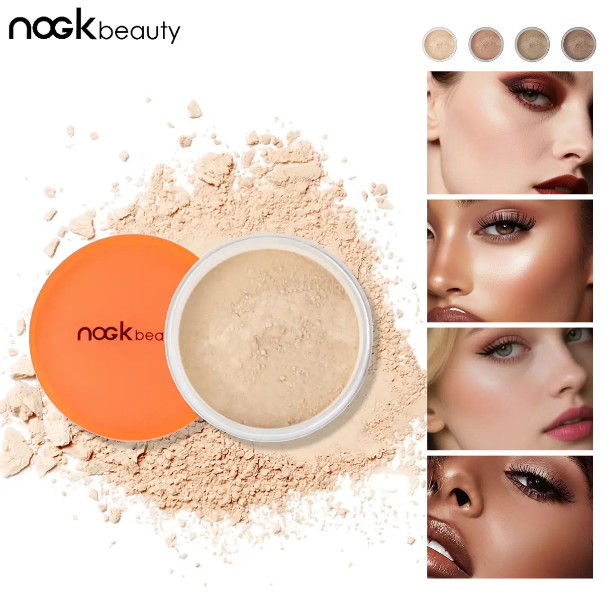Oil Control Loose Powder – Smooth Blurring Setting Powder with Waterproof Long-Wear Formula, Soft Matte Finish and Shine-Reducing Effect for Fresh-Looking Skin, Ideal for Everyday Makeup, Travel and Outdoor Wear.