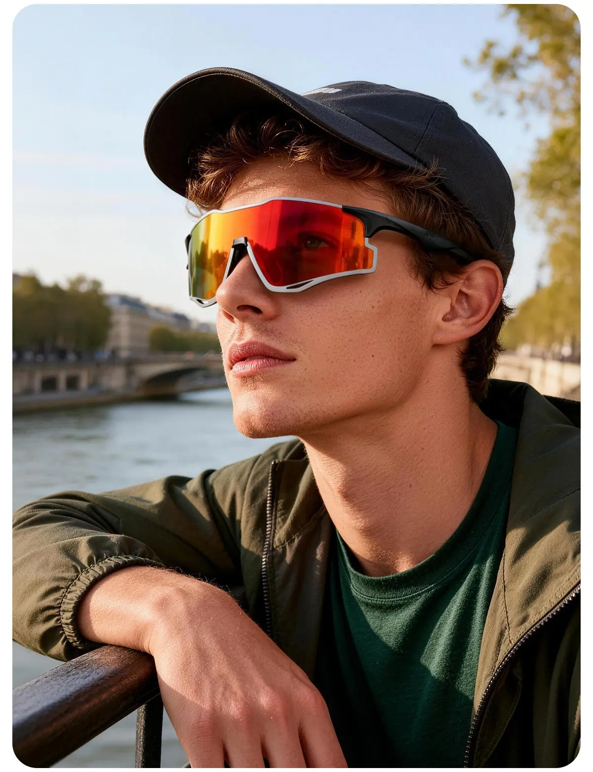 Unisex sunglasses, UV protection glasses, unisex summer windproof and dustproof sports goggles, sports glasses, cycling goggles, portable sports protective UV glasses, unisex glasses for cycling, running, and hiking
