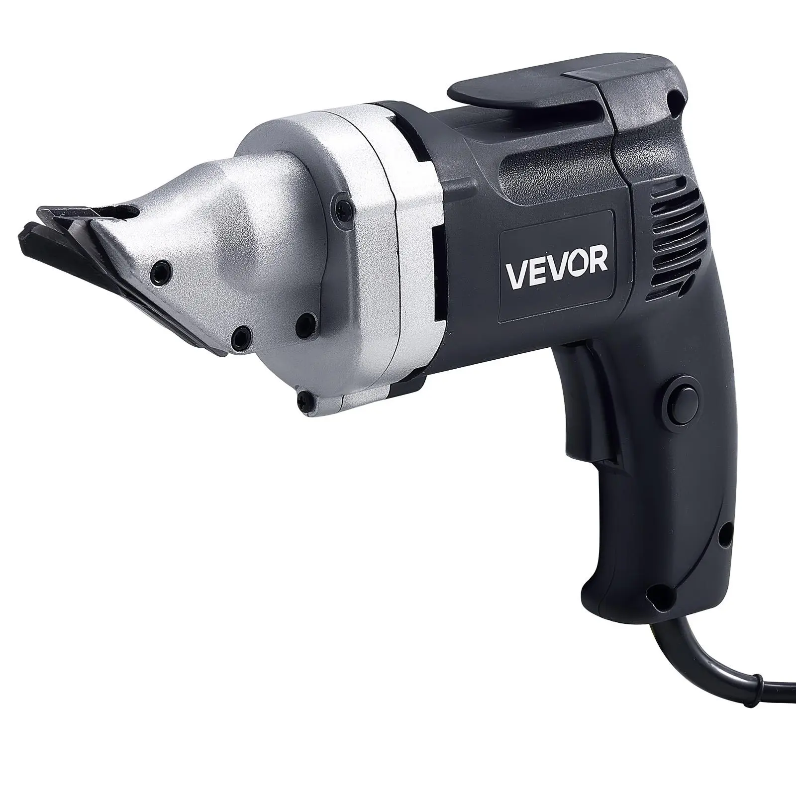 【Summerfinds】VEVOR Electric Metal Shear,4.0-Amp Corded Sheet Metal Cutter with 360-Degree Swivel HeadVariable SpeedContinuous CuttingClean Cut for 18GA Galvanized Steel20 GA Stainless Steel2500 SPM