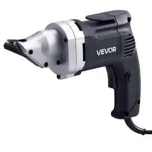VEVOR Electric Metal Shear,  4.0-Amp Corded Sheet Metal Cutter with 360-Degree Swivel Head, Variable Speed, Continuous Cutting, Clean Cut for 18GA Galvanized Steel, 20 GA Stainless Steel, 2500 SPM