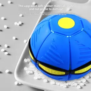 Magic UFO Ball Thickened Children's Toy Bouncing Glowing Kick Ball Outdoor Pat-and-Kick Ball Holiday Gift