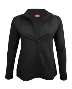 M&M SCRUBS Women's Ultra Soft Stretch Scrub Jacket, Zip Front Long Sleeve Medical Scrubs for Women with Patch Pockets