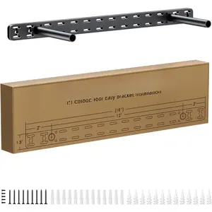 1 count Floating Shelf Hardware Heavy Duty  Shelf Brackets Support,Wall Mounting Invisible Floating Shelves Bracket Without Jig (18" x 4" x 1.5" Without Tools)