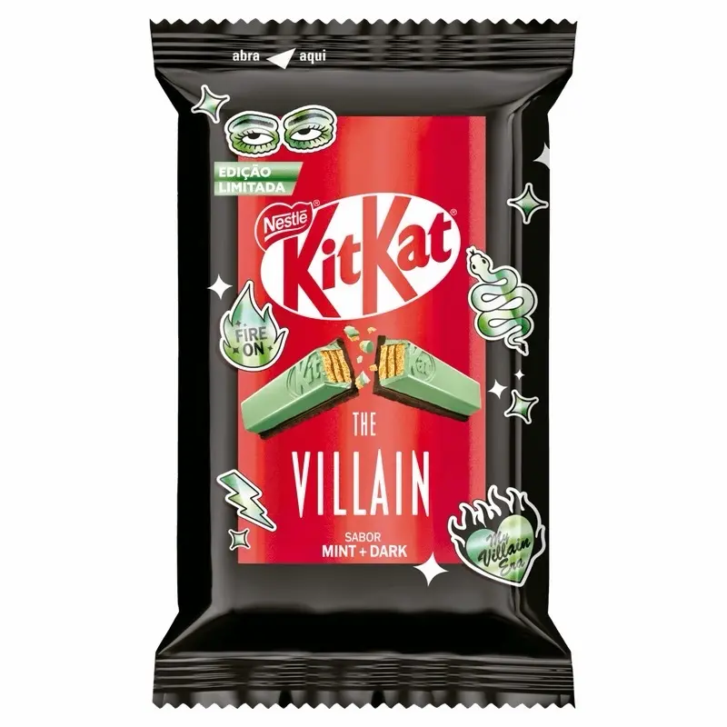 Nestle KitKat The Villain Chocolate Bar, Mint-Dark Chocolate Flavor