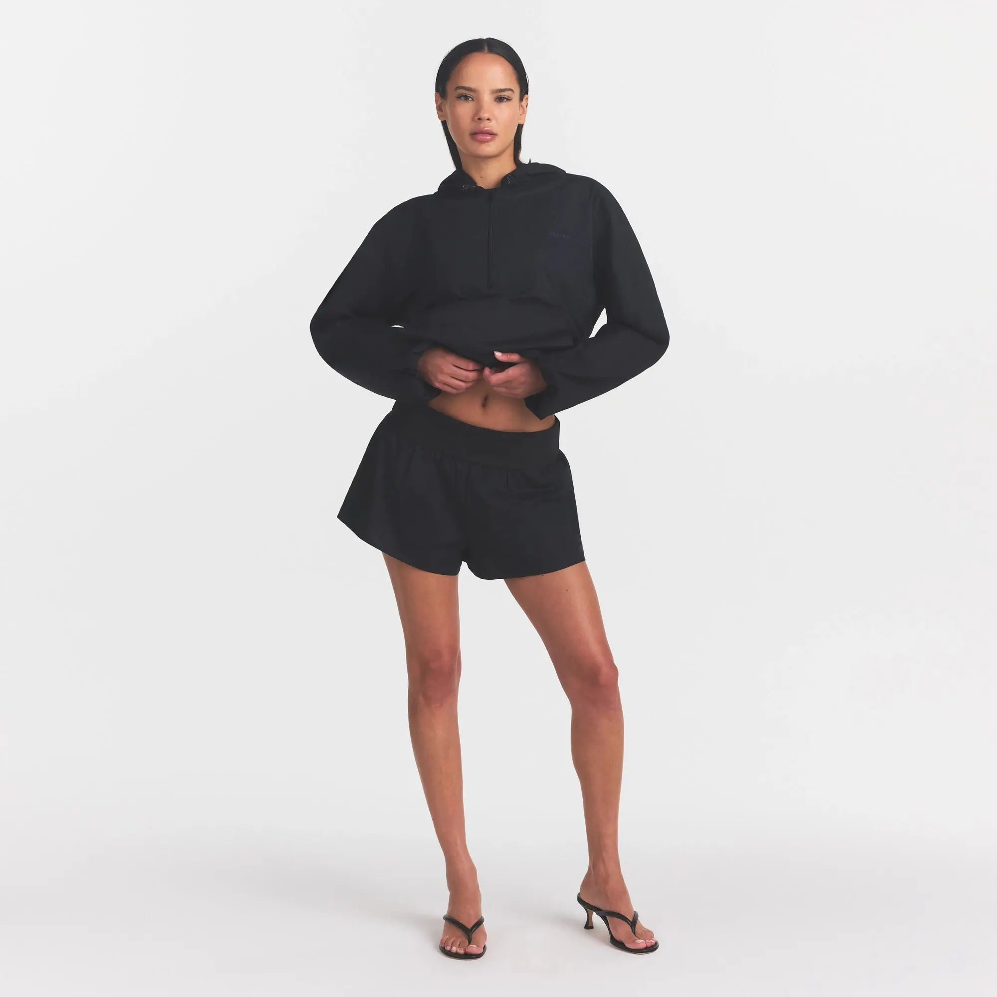 SKIMS WOVEN COTTON FLUTTER SHORT