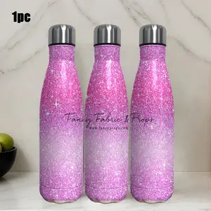 1pc 17.5oz Personalized Stainless Steel Water Cup, Deep Rose Gradient to Light, Ideal for Travel, Coffee, Iced Tea