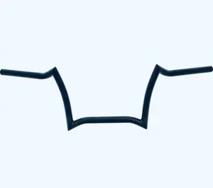 Honda VTX 1300 Satin Black Handlebars - 33" Wide 9" Tall 1" Diameter Bars with Stock Size Cables & Riser Bolts for C Models