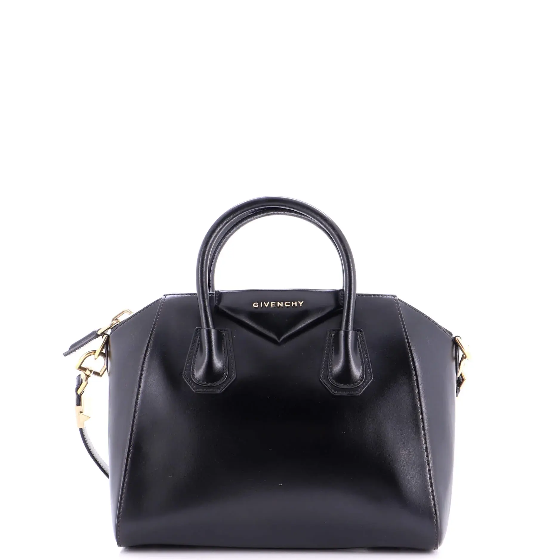 Pre-owned GIVENCHY Leather Top Handle Bags Antigona Bag Glazed Small by Rebag