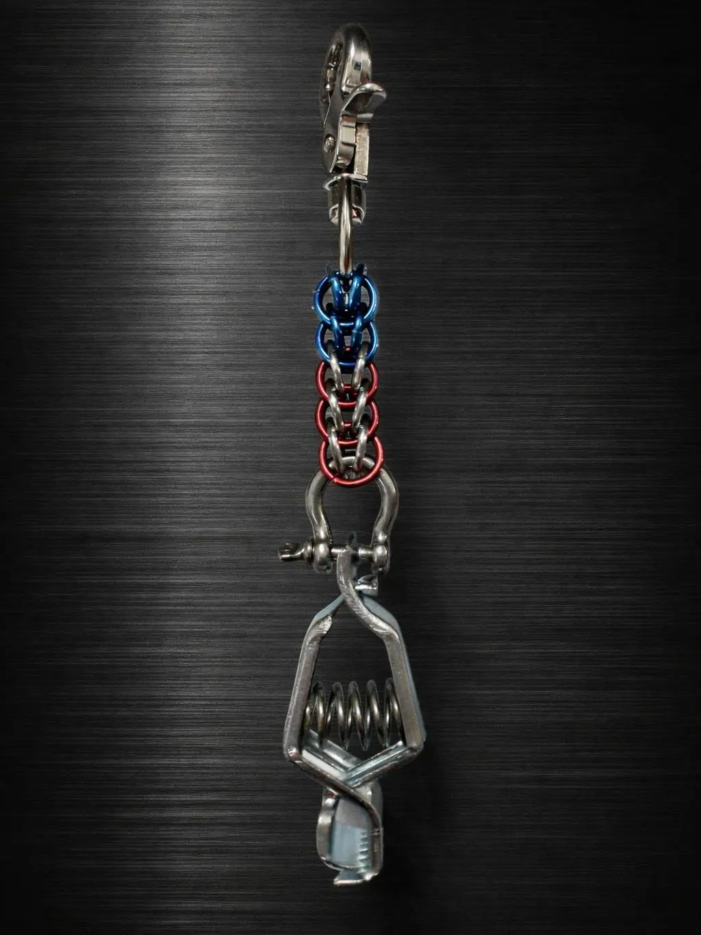 BCWG-USA HammerLock Weave Glove Holder for Those Seeking Reliable Glove Holder, Premium Trigger Snap Loop Clips, Stainless Steel Shackle, Heavy-Duty Clip, Secure Lock, High-Quality Durable Materials, Keychain