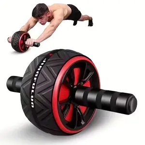 Stainless Steel Abdominal Roller, Core & Chest Muscle Training Wheel, Non-Electric Fitness Equipment for All, Unisex Workout Tool, Abdominal Exercise Equipment