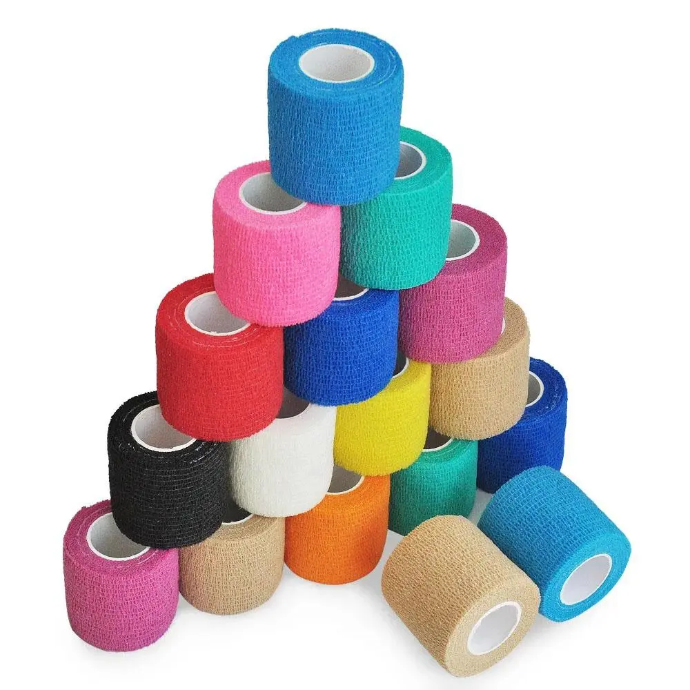 Self-adhesive Breathable Elastic Bandage, 1 Count Sports Fixing Finger Wrist Leg Athletic Tape, Sports Tape for Home Gym Workout, Sports Tapes, Valentine's Day Gift
