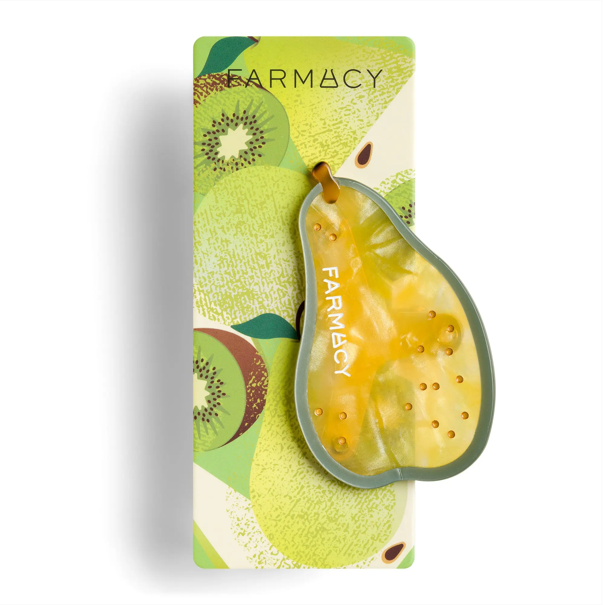 Farmacy Beauty Pear Fun Hair Clip - Cute and Functional Hair Accessory with a Colorful Shape, 3.9" x 1.7", Fun Hair Clips
