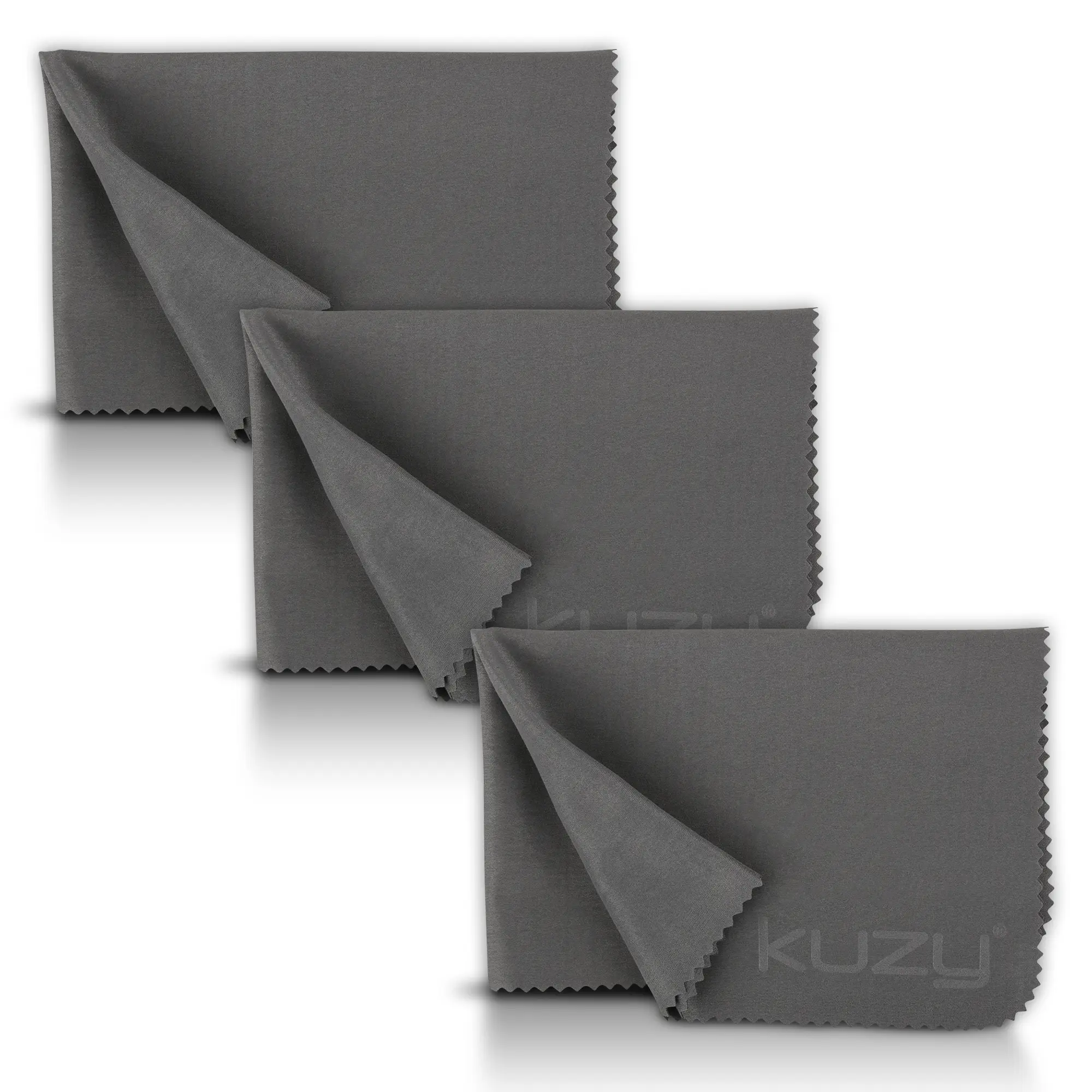 Kuzy Microfiber Cleaning Cloth for Electronics - Laptop Screen Cleaner Wipes - Camera Lens Cleaner Micro Fiber Glasses Cleaning Cloth Reusable, 3 pc