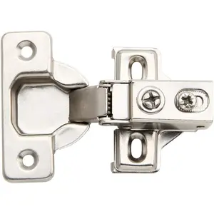 6 Pack - Face Frame Quiet Soft Close Cabinet Door Hinges, 1/2 Inch Overlay, with-in Dampers, for