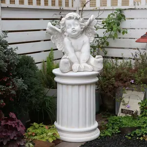 Retro style roman columns garden decor for the Base ofPlanters & Pots Outdoor Lighting with Foma Packing safeDeliver, Survives Winter, easy move.