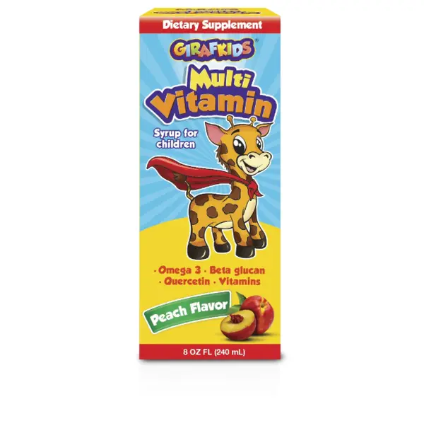 GirafKids Multi vitamin Syrup for Kids - Liquid Multivitamins -  Vitamins for Children