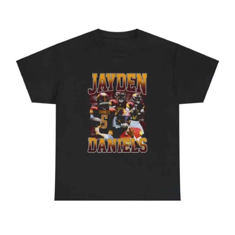 Y2K Vintage Jayden Daniels Washington Commanders Football - Stylish Fan Gear, NEW STORE SALE Tee T Shirt