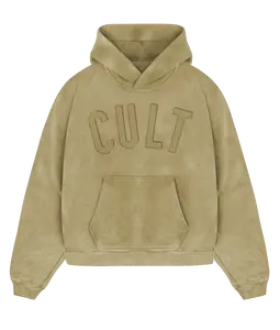 'CULT' Beige Hoodie