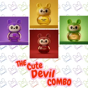 CUTE DEVIL BUNDLE (PACK OF 4/ PURPLE+YELLOW+RED+GREEN)