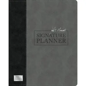 John C. Maxwell Signature Planner (Gray/Black LeatherLuxe®)