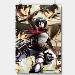 Mikasa Ackerman Poster (Attack on Titan) V2 Poster Anime, Poster decor Room