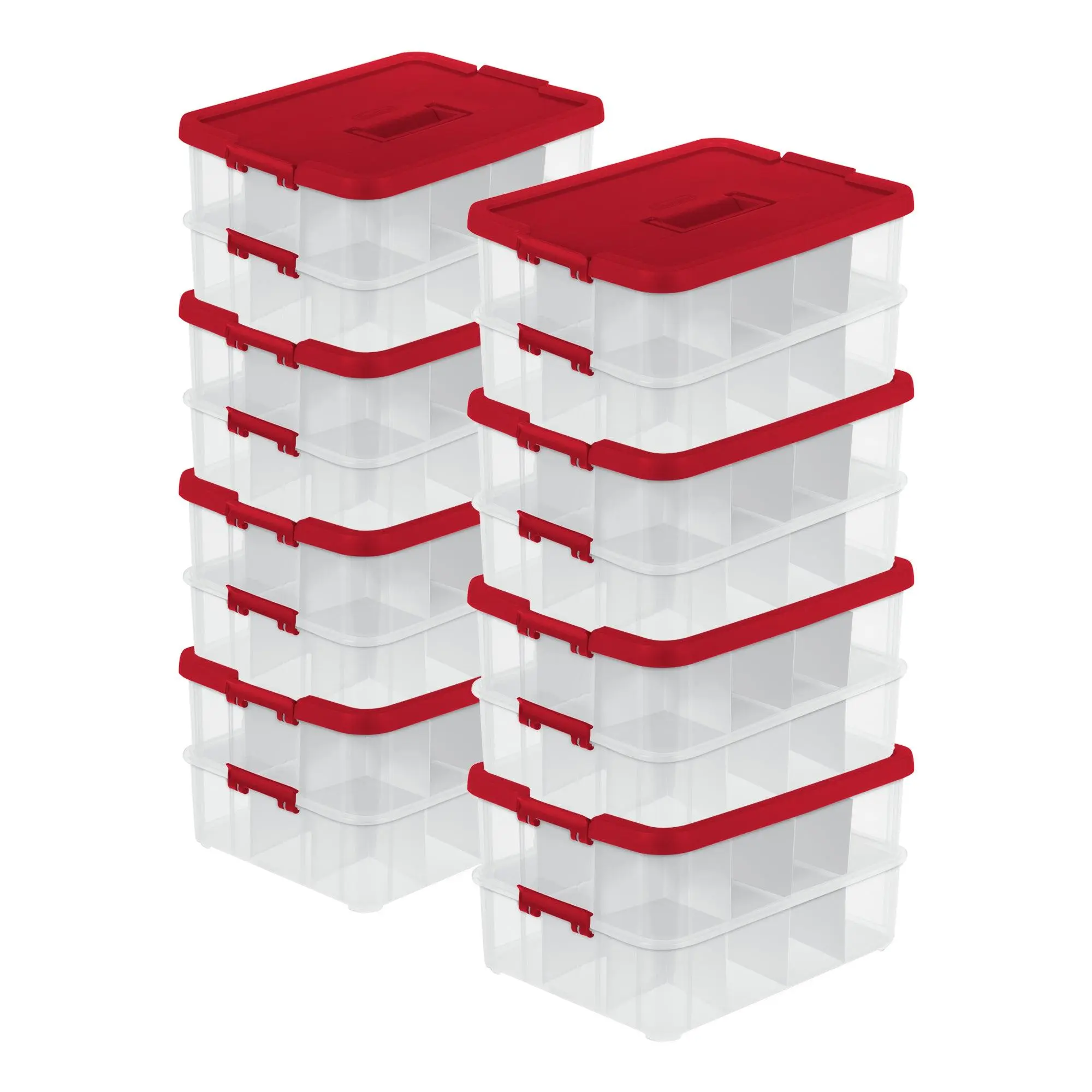 Sterilite 24 Compartment Stack and Carry Christmas Ornament Storage Box (8 Pack) Sterilite 24 Compartment Stack and Carry Christmas Ornament Storage Box (8 Pack)