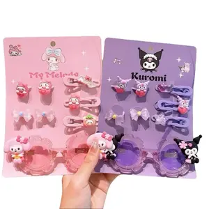 Sanrio-Kurumi-Inspired Hair Set - Dark Elegance for Every Look! - Stylish Hair Accessories for Versatile Looks - New