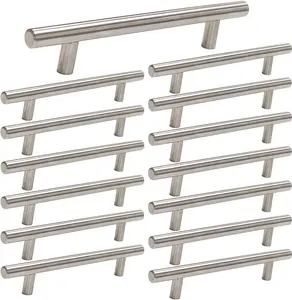 15 Pack Brushed Nickel Cabinet Pulls 3 Inch Handles for Kitchen and Bathroom Cabinets