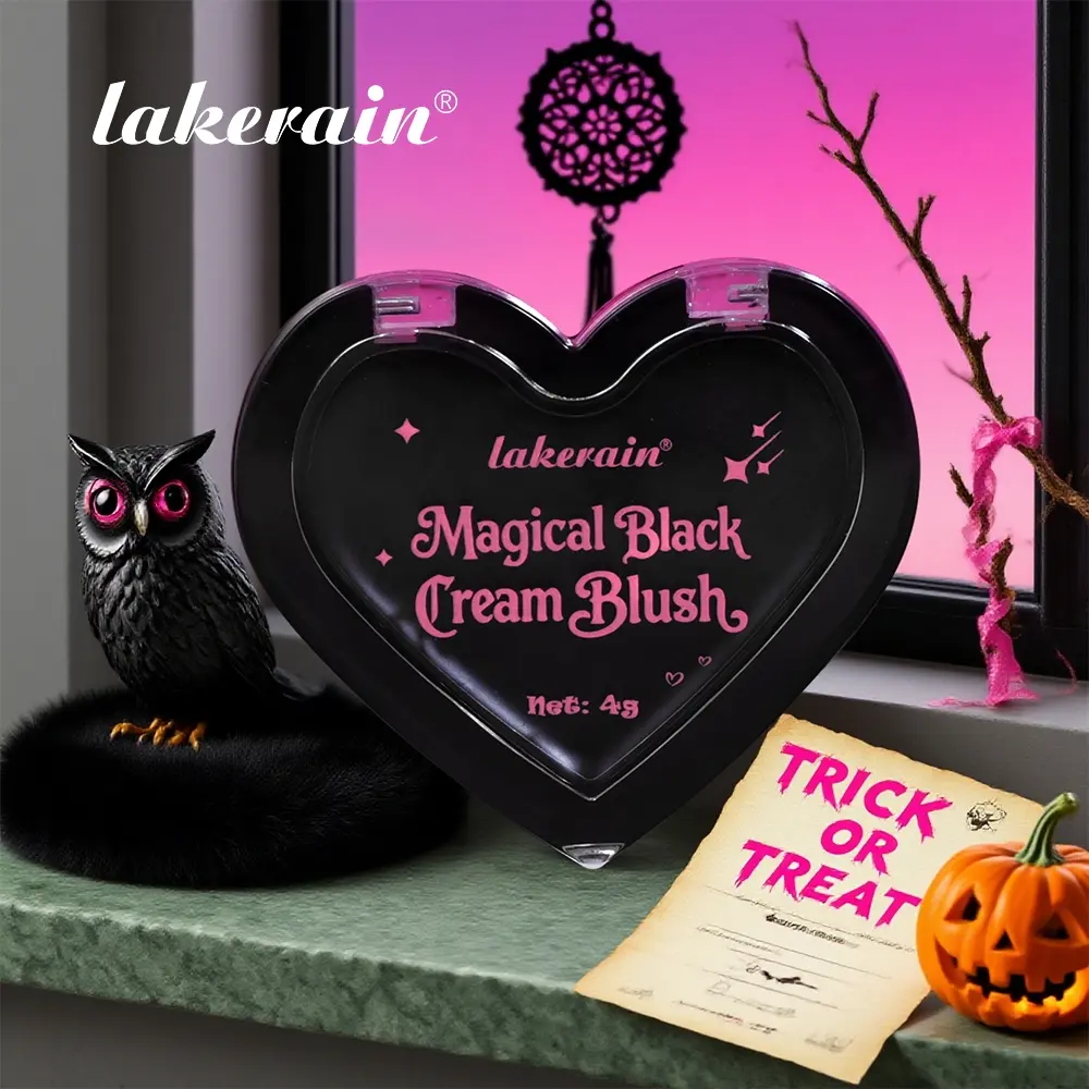 Long-Lasting Color-Changing Blush Cream, Multi-Functional Pigmented Makeup Cream, Waterproof & Sweatproof Formula, Natural Flush Cheek Stain, Dual-Use for Cheeks & Lips, Builds Dimensional Halloween Makeup Look, Suitable for All Skin Tones, Cosmetics