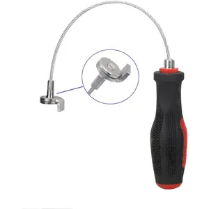 Strong Magnetic Oil Drain Plug Remover Tool Wrench Anti Scald Magnetic Sump Plug Removal Pick Up Tool 13 inches