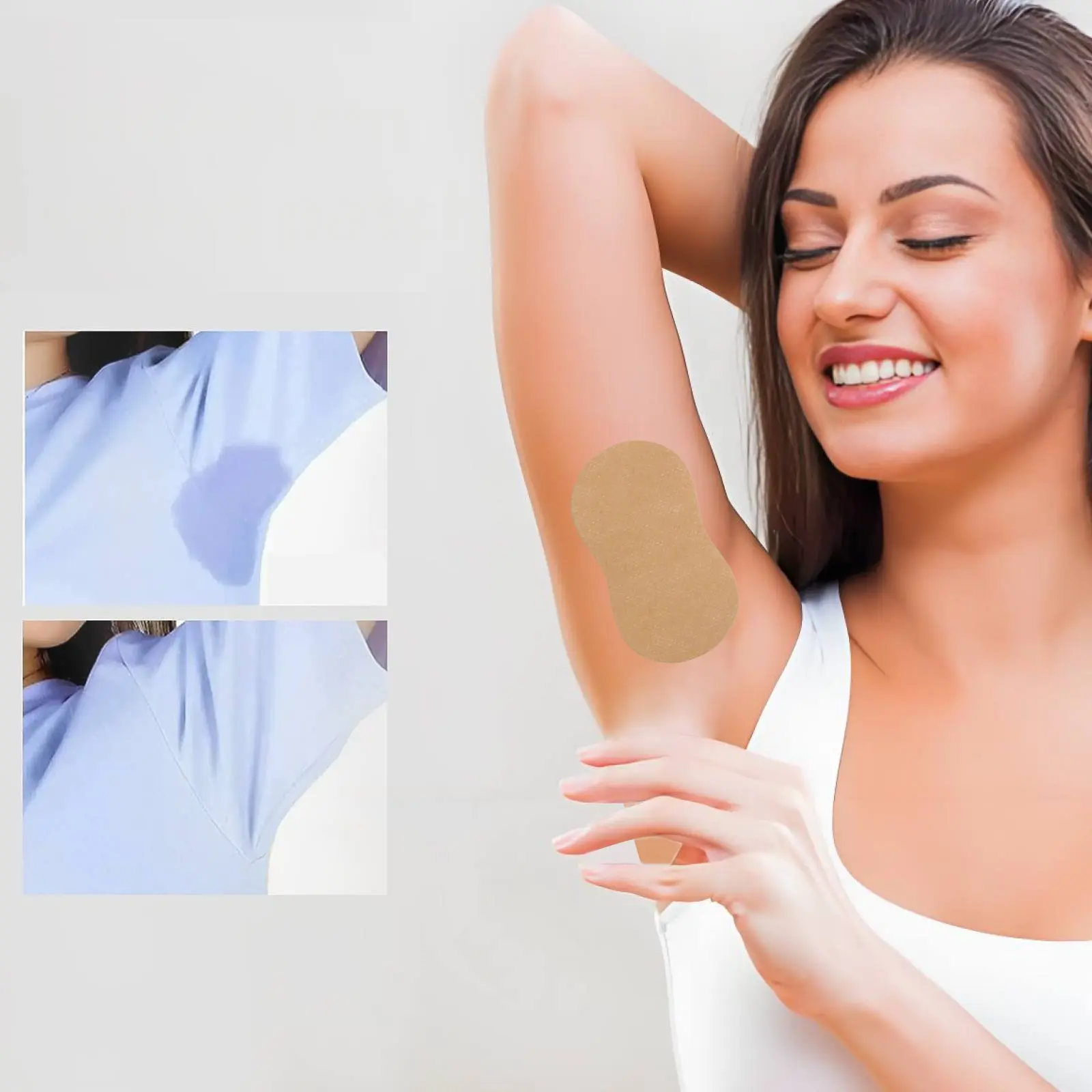 Underarm Sweat Pads, Foot Anti-Sweat Deodorant, Antiperspirant Deodorant, Available in 10/20/30 Packs, Comfortable and Effective Odor Control