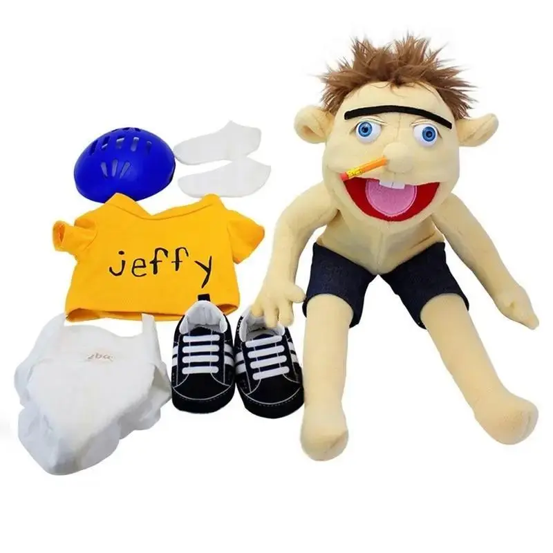 Jeffy Hand Puppet Children Hand Puppets Talk Show Party Prop Weird Open Mouth Jeffy Boy Hand Puppet Boys Girls Popular Toys 2026