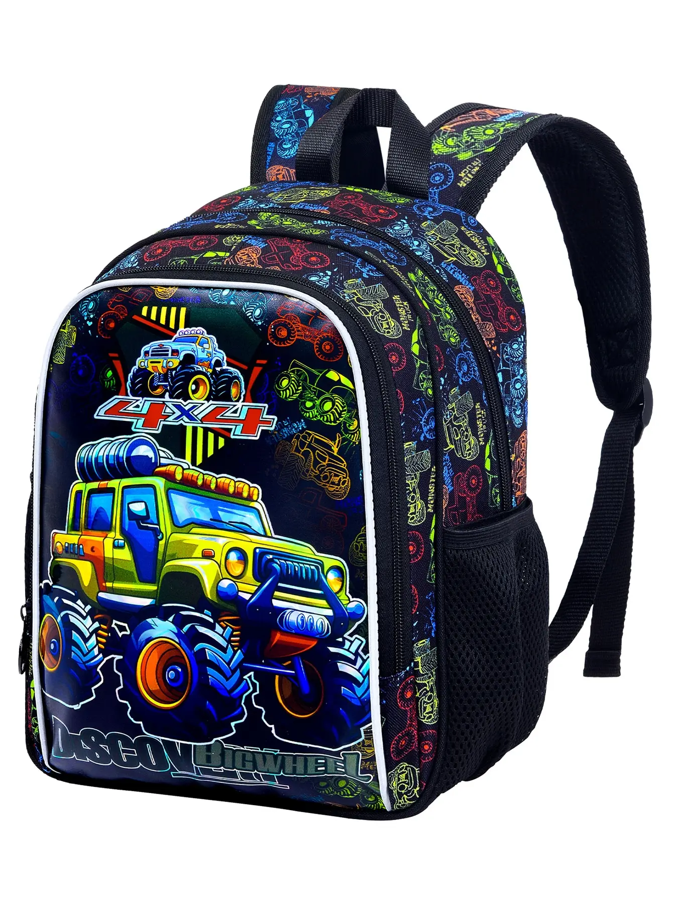 Toddler Backpack for Boys, 13" Car Kids Bookbag, Cute Animal Preschool Kindergarten Schoolbag, School Backpacks, School Backpack Set