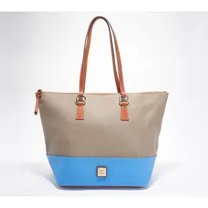 Dooney & Bourke Colorblock Pebble Leather Large Tobi Tote