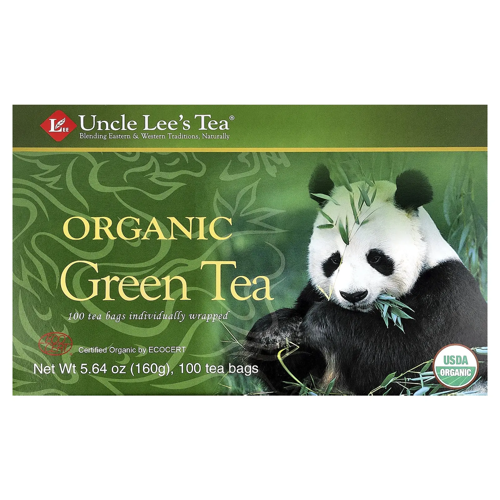 Uncle Lee's Tea Organic Green Tea, 100 Tea Bags, 5.64 oz (160 g) Uncle Lee's Tea Organic Green Tea, 100 Tea Bags, 5.64 oz (160 g)