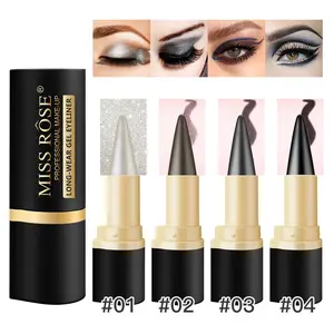 Black Eyeliner Set - Waterproof Black Gel Eyeliner Pencil Set, Highly Pigmented Gel Formula for Precision Lines & Bold Looks,Easy Glide for Smooth Application