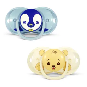 Keep-It Kleen Pacifier 2PK - Closes When Dropped - Soft and Comfortable Shield for Baby Girls and Boys - 0-36m Size