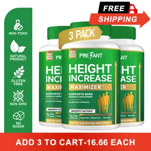 PRETANT-Growth Capsules to Grow Taller -Height Increase Maximizer with Calcium for BoneStrength -Natural Get Taller Supplement - DietaryEdible Healthcare Fitness