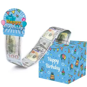 Surprise Birthday Party Theme Decoration Cash Pull Design Money Box, Holiday Party Atmosphere Setup Prop Gift Box, Fun Event Decorations, Birthday Gifts